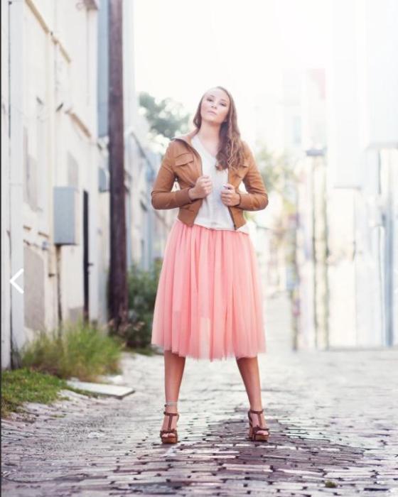 Colette Milky Pink Soft Tulle Skirt Midi C est a New York