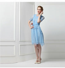 Veronica Baby Blue Victorian Ruffled Dress - C'est Ça New York