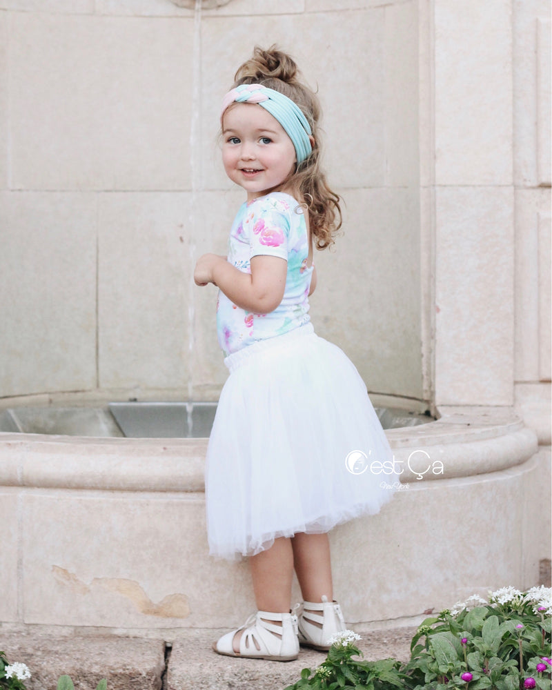 White tulle on sale skirt child