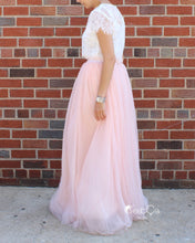 Claire Blush Pink Soft Tulle Skirt - Maxi - C'est Ça New York