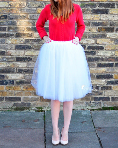 Pink Gray Tulle Skirt / Three Layered Tulle Skirt / Double Color Bridesmaid Tulle  Skirt / Pink Grey Custom Skirt -  Canada