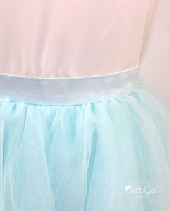 Colette Turquoise Soft Tulle Skirt - Midi - C'est Ça New York